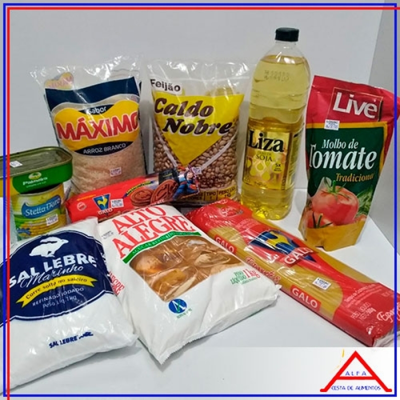 Cesta Básica de Alimentos para Doação Preço Parque Mandaqui - Cesta com Produtos Básicos para Doação