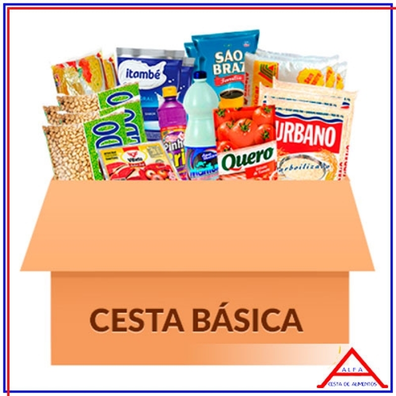 Valor da Cesta de Alimentos Completa Chora Menino - Cesta de Alimentos Desenho